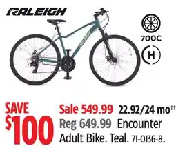 Canadian Tire Raleigh Encounter Adult Bike offer