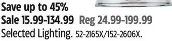 Canadian Tire Canvas Selected Lighting offer