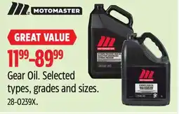 Canadian Tire Gear Oil offer