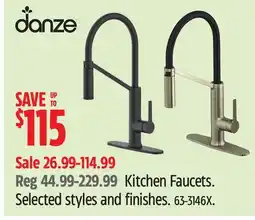 Canadian Tire Danze Kitchen Faucets offer
