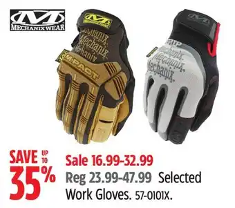 Canadian Tire Mechanix Wear Selected Work Gloves offer