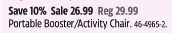 Canadian Tire Portable Booster/Activity Chair offer
