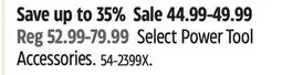 Canadian Tire Select Power Tool Accessories offer