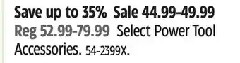 Canadian Tire Select Power Tool Accessories offer