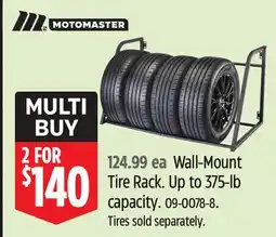 Canadian Tire Motomaster Wall-Mount Tire Rack offer