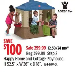 Canadian Tire Happy Home and Cottage Playhouse offer