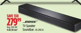 Canadian Tire Bose TV Speaker Soundbar offer