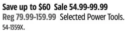 Canadian Tire Selected Power Tools offer