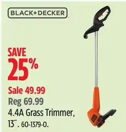 Canadian Tire BLACK + DECKER 4.4A Grass Trimmer, 13˝ offer