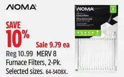 Canadian Tire NOMA MERV 8 Furnace Filters offer