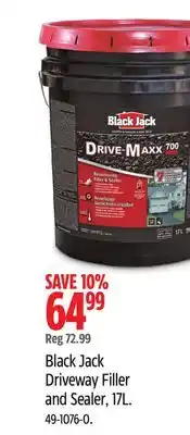 Canadian Tire Black Jack Driveway Filler and Sealer, 17L offer