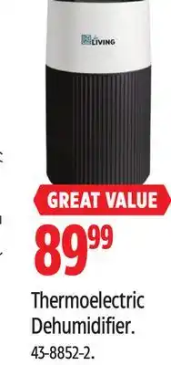 Canadian Tire LIVING Thermoelectric Dehumidifier offer