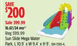 Canadian Tire Sun Slide Mega Water Park offer