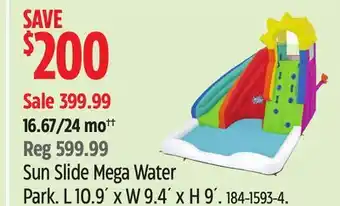 Canadian Tire Sun Slide Mega Water Park offer