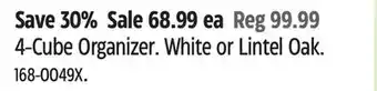 Canadian Tire 4-Cube Organizer offer