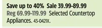 Canadian Tire BLACK + DECKER Selected Countertop Appliances offer