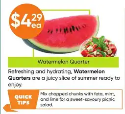 Healthy Planet Watermelon Quarter offer