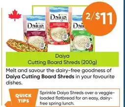Healthy Planet Daiya Cutting Board Shreds offer