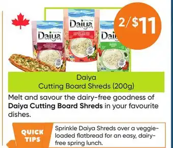 Healthy Planet Daiya Cutting Board Shreds offer
