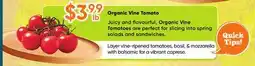 Healthy Planet Organic Vine Tomato offer