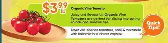 Healthy Planet Organic Vine Tomato offer
