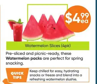 Healthy Planet Watermelon Slices offer
