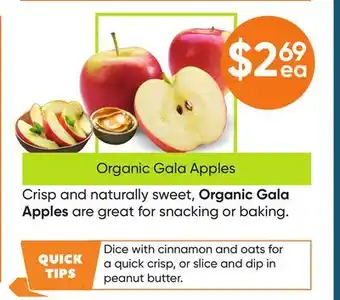 Healthy Planet Organic Gala Apples offer