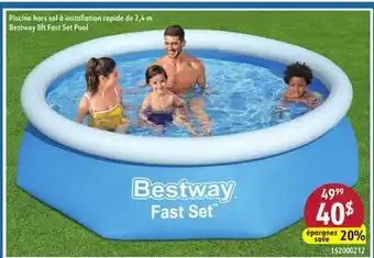 Sushi Shop Bestway 8ft Fast Set Pool offer