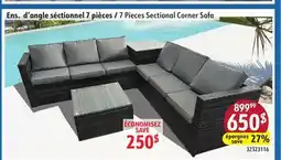 Sushi Shop 7 Pieces Sectional Corner Sofa offer