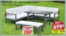 Sushi Shop 5 Pieces Patio Dining Set offer