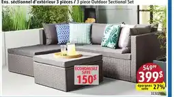 Sushi Shop 3 piece Outdoor Sectional Set offer