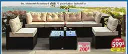 Sushi Shop 5 piece Outdoor Sectional Set offer