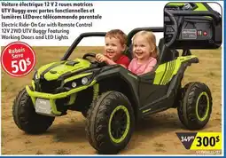 Sushi Shop Electric Ride-On Car with Remote Control 12V 2WD UTV Buggy Featuring Working Doors and LED Lights offer