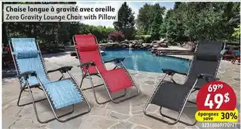 Sushi Shop Zero Gravity Lounge Chair with Pillow offer