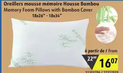 Sushi Shop Memory Foam Pillows with Bamboo Cover offer