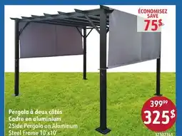 Sushi Shop 2Side Pergola on Aluminum Steel Frame 10'x10' offer