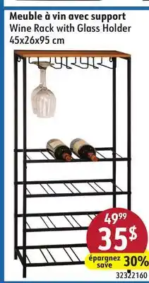 Sushi Shop Wine Rack with Glass Holder offer
