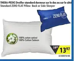 Sushi Shop Standard ZERO FLAT Pillow Back or Side Sleeper offer