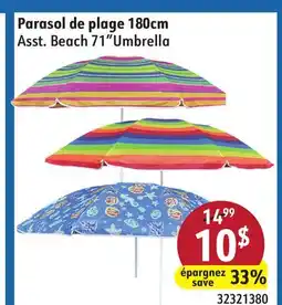 Sushi Shop Asst. Beach 71 Umbrella offer