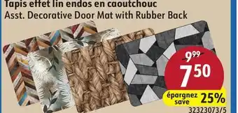 Sushi Shop Asst. Decorative Door Mat with Rubber Back offer