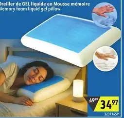 Sushi Shop Memory foam liquid gel pillow offer