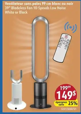 Sushi Shop 39 Bladeless Fan 10-Speeds Low Noise offer