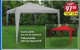 Sushi Shop Folding Gazebo with Carry Bag 10'x10' offer