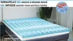 Sushi Shop GEL INFUSED MEMORY FOAM MATTRESS TOPPER offer