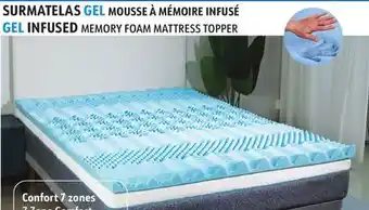 Sushi Shop GEL INFUSED MEMORY FOAM MATTRESS TOPPER offer