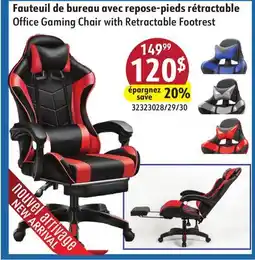 Sushi Shop Office Gaming Chair with Retractable Footrest offer