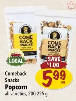 Farm Boy Comeback Snacks Popcorn offer