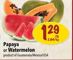 Farm Boy Papaya or Watermelon offer