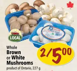Farm Boy Whole Brown or White Mushrooms offer