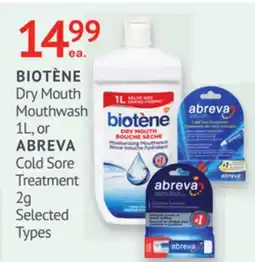 IDA Pharmacy BIOTÈNE or ABREVA offer
